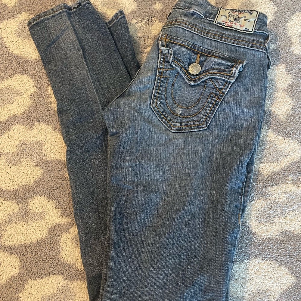 True Religion Women's Light Blue Skinny Jeans